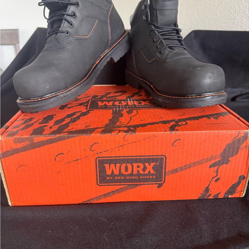 Red Wing Shoes Black Leather Boots